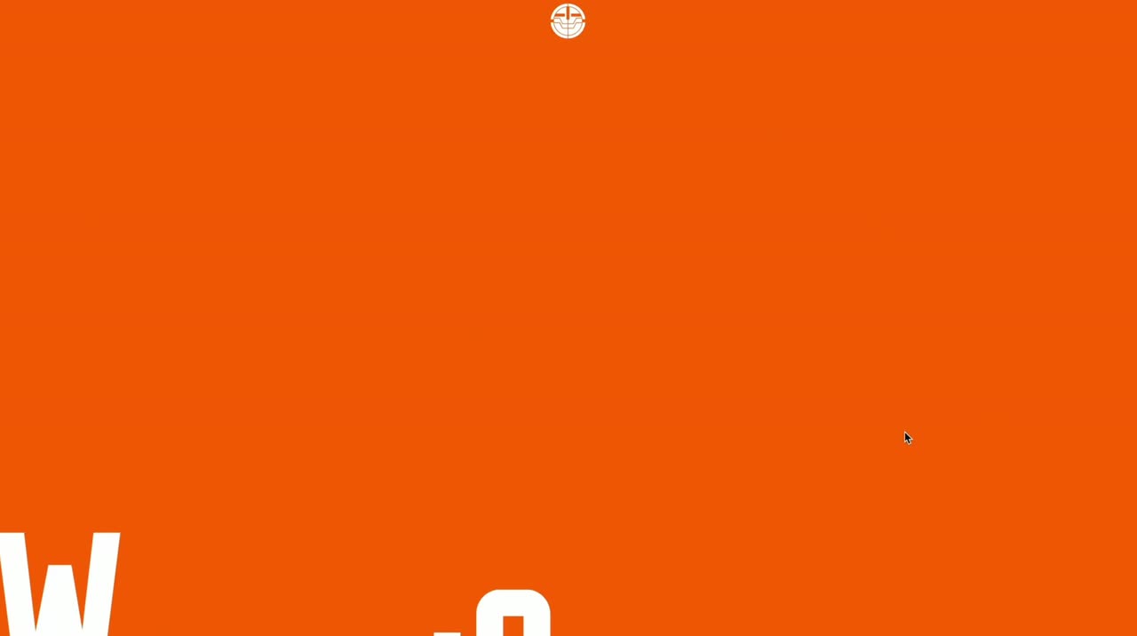 A dark forest scene with an orange triangle and title card zooming into a large orange headline with book covers.